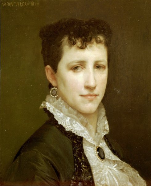 Portrait de Mademoiselle Elizabeth Gardner by William-Adolphe Bouguereau - Hand-Painted Oil Painting Reproduction