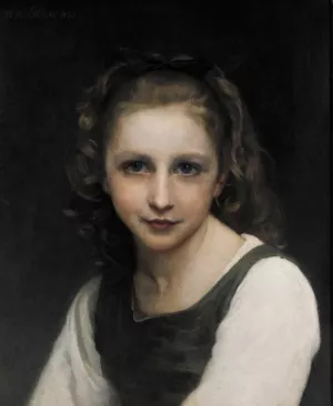 Portrait of a Young Girl II by William-Adolphe Bouguereau Oil Painting