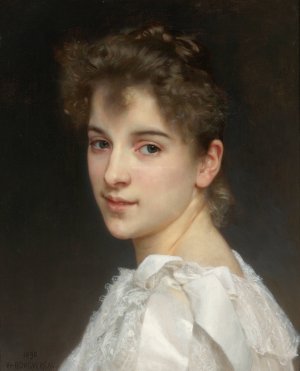Portrait Of Gabrielle Cot by William Bouguereau Oil Painting