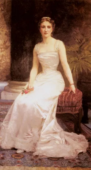 Portrait of Madame Olry-Roederer by William-Adolphe Bouguereau Oil Painting