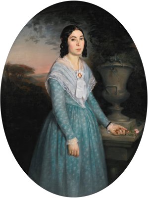 Portrait Of Marie-Celina Brieu by William Bouguereau Oil Painting