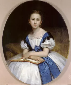 Portrait of Miss Brissac by William-Adolphe Bouguereau Oil Painting