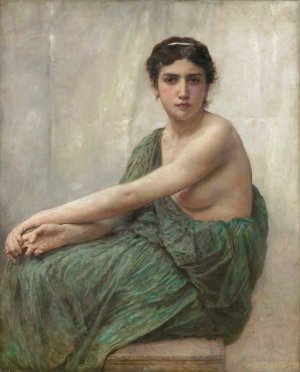 Reflexion by William Bouguereau Oil Painting