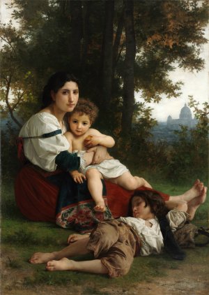 Rest by William Bouguereau Oil Painting