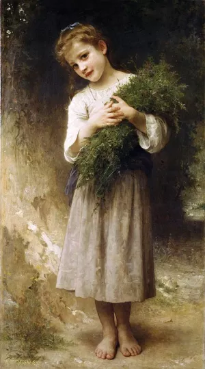 Returned from the Fields painting by William-Adolphe Bouguereau