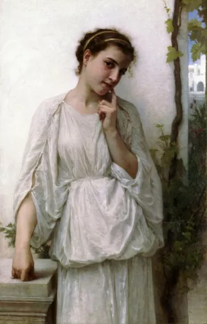 Revery by William-Adolphe Bouguereau Oil Painting