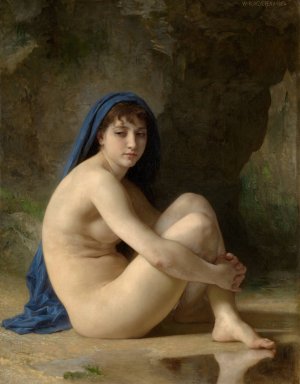 Seated Nude by William Bouguereau Oil Painting