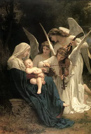 Song of the Angels by William-Adolphe Bouguereau Oil Painting
