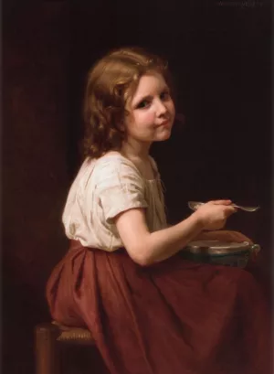 Soup by William-Adolphe Bouguereau Oil Painting
