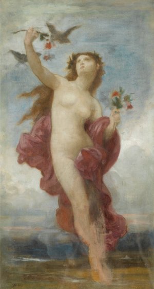 Study for le jour by William Bouguereau Oil Painting