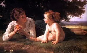 Temptation by William-Adolphe Bouguereau Oil Painting
