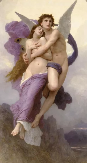 The Abduction of Psyche by William-Adolphe Bouguereau - Oil Painting Reproduction