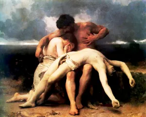 The First Mourning by William-Adolphe Bouguereau Oil Painting
