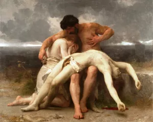 The First Mourning by William-Adolphe Bouguereau Oil Painting