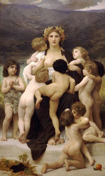 Main Product Photo of The Motherland Painting by William-Adolphe Bouguereau