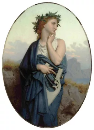 The Muse also known as Philomele by William-Adolphe Bouguereau Oil Painting