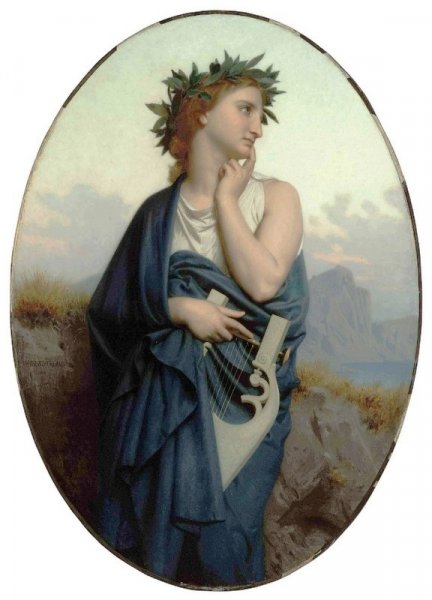 Main Product Photo of The Muse also known as Philomele Painting by William-Adolphe Bouguereau