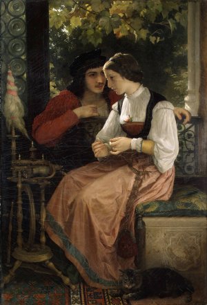 The Proposal by William Bouguereau Oil Painting