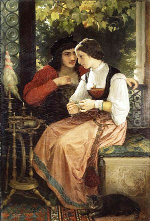 Main Product Photo of The Proposal Painting by William-Adolphe Bouguereau