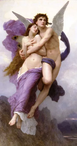 The Rapture of Psyche by William-Adolphe Bouguereau Oil Painting