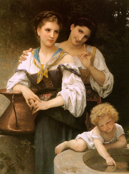 Main Product Photo of The Secret Painting by William-Adolphe Bouguereau