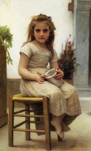 The Snack also known as Le Gouter painting by William-Adolphe Bouguereau