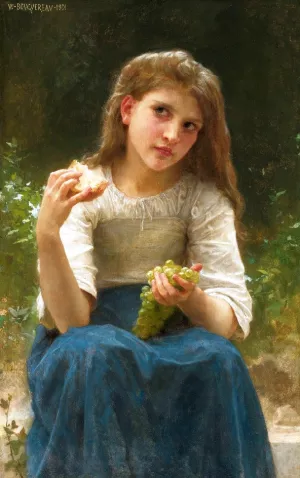The Snack painting by William-Adolphe Bouguereau