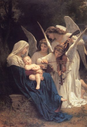 The Song of the Angels Oil painting by William Bouguereau