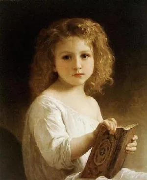 The Storybook by William-Adolphe Bouguereau Oil Painting