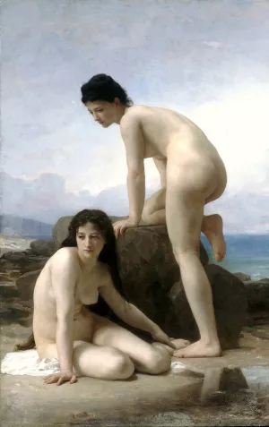 The Two Bathers by William-Adolphe Bouguereau Oil Painting