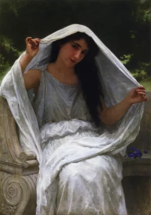 The Veil by William-Adolphe Bouguereau - Oil Painting Reproduction