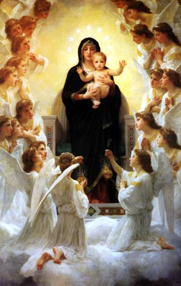 Main Product Photo of The Virgin with Angels Painting by William-Adolphe Bouguereau
