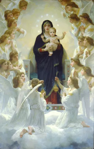 The Virgin With Angels by William Bouguereau Oil Painting