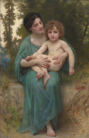 The Younger Brother by William Bouguereau Oil Painting