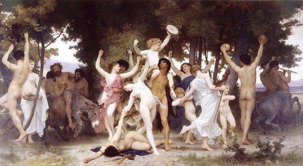 Main Product Photo of The Youth of Bacchus Painting by William-Adolphe Bouguereau