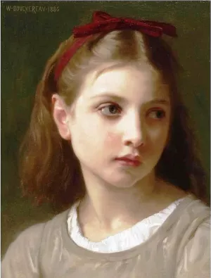 Une Petite Fille also known as A Little Girl by William-Adolphe Bouguereau Oil Painting