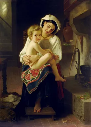 Up You Go by William-Adolphe Bouguereau Oil Painting
