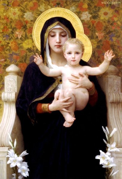 Main Product Photo of Virgin And Child Painting by William-Adolphe Bouguereau