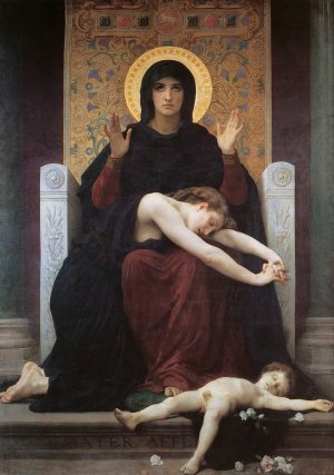 Virgin Comforter by William Bouguereau Oil Painting