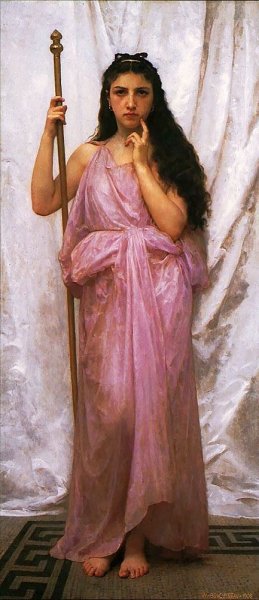 Young Priestess by William-Adolphe Bouguereau - Hand-Painted Oil Painting Reproduction
