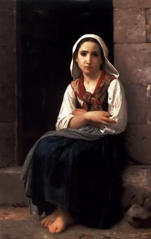 Yvonette by William-Adolphe Bouguereau Oil Painting