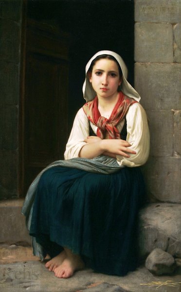 Main Product Photo of Yvonnette Painting by William-Adolphe Bouguereau