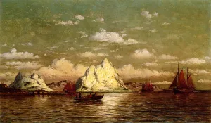 Arctic Harbor painting by William Bradford