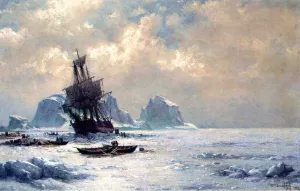 Caught in the Ice by William Bradford Oil Painting