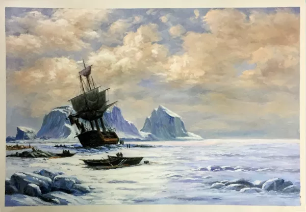 Caught in the Ice painting by William Bradford