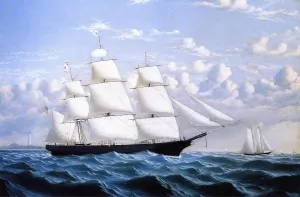 Clipper Ship 'Northern Light' of Boston painting by William Bradford
