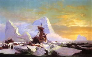 Crushed in the Ice by William Bradford - Oil Painting Reproduction