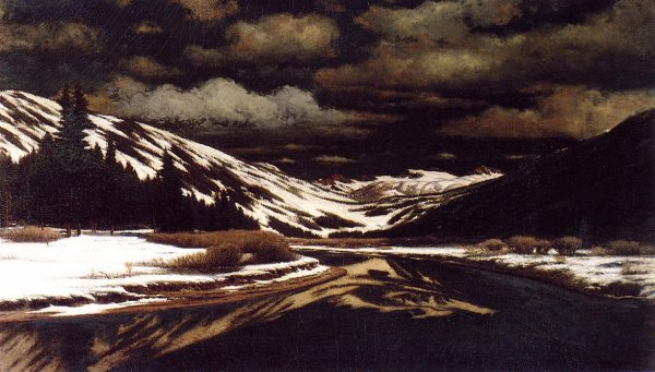 Main Product Photo of Early Winter in the Sierra Nevada Painting by William Bradford