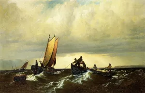 Fishing Boats on the Bay of Fundy by William Bradford Oil Painting