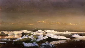 Floe-Ice by William Bradford - Oil Painting Reproduction